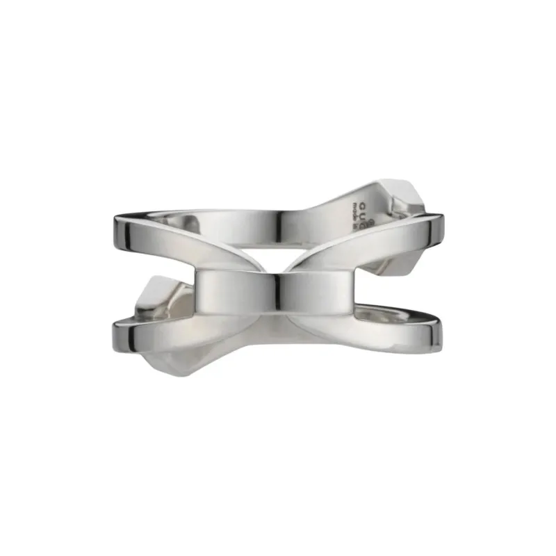 GUCCI 925 Sterling Silver Rings Unisex Silver-2