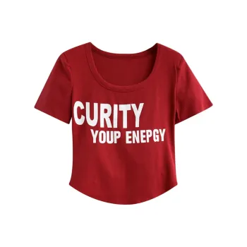 DOKZB T Shirts Women's Red