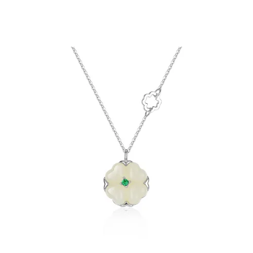 DVNRR Chalcedony Jade Necklaces Women's
