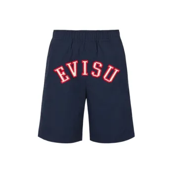 EVISU Casual Shorts Men Navy Blue