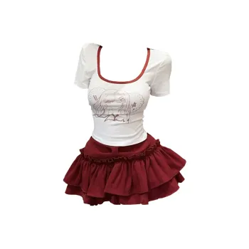 Si Bei'er Two Piece Skirt Sets Women's