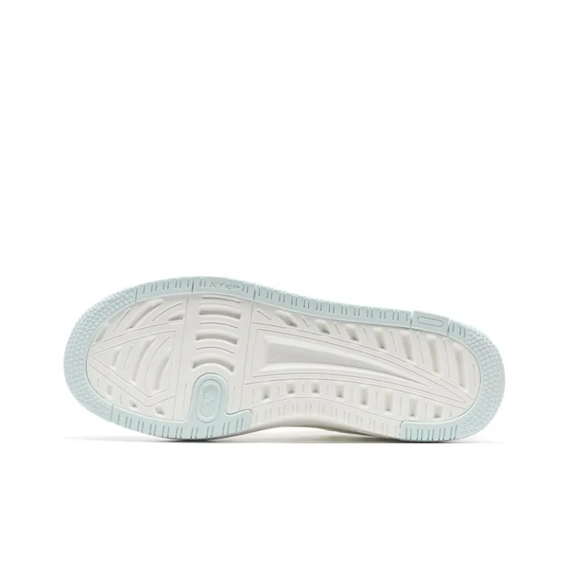XTEP Skateboard Shoes Women's Low Top Sail White/Moonstone Blue-5