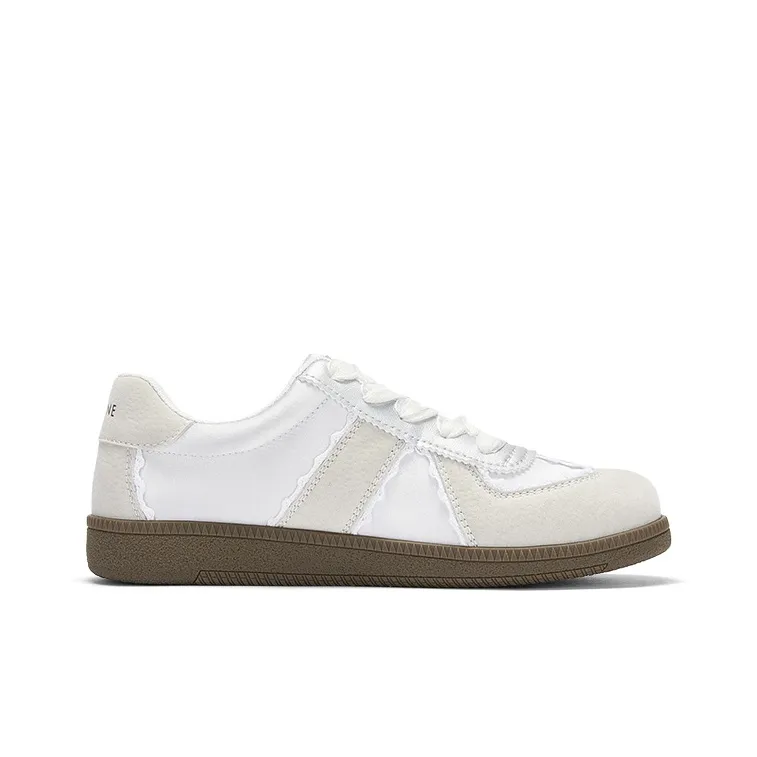 DAPHNE Low Top Skateboard Shoes Women's Silver-2