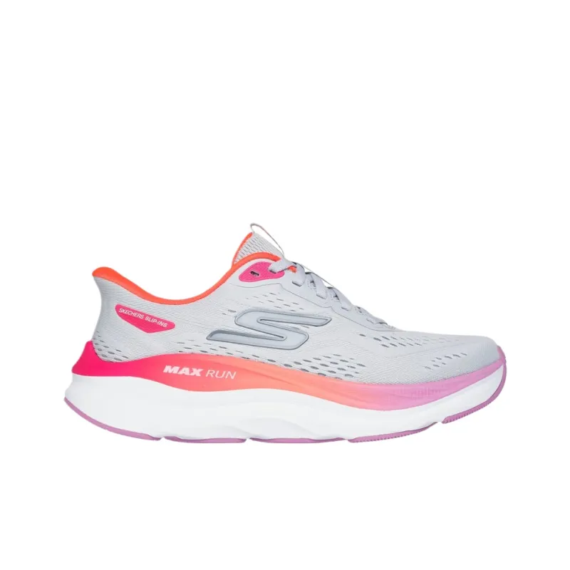 Skechers Max Cushioning Low Top Running Shoes Women's Gray-1