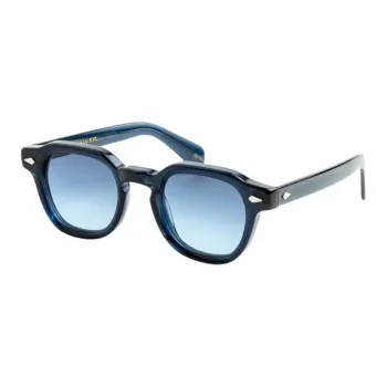 MOSCOT Acetate Irregular Shape Sunglasses Unisex Blue