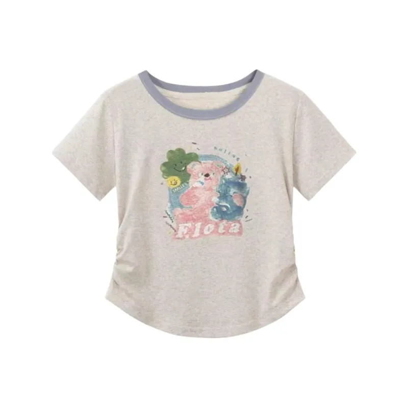 ABBY GODDESS T Shirts Women's Heather Gray-0