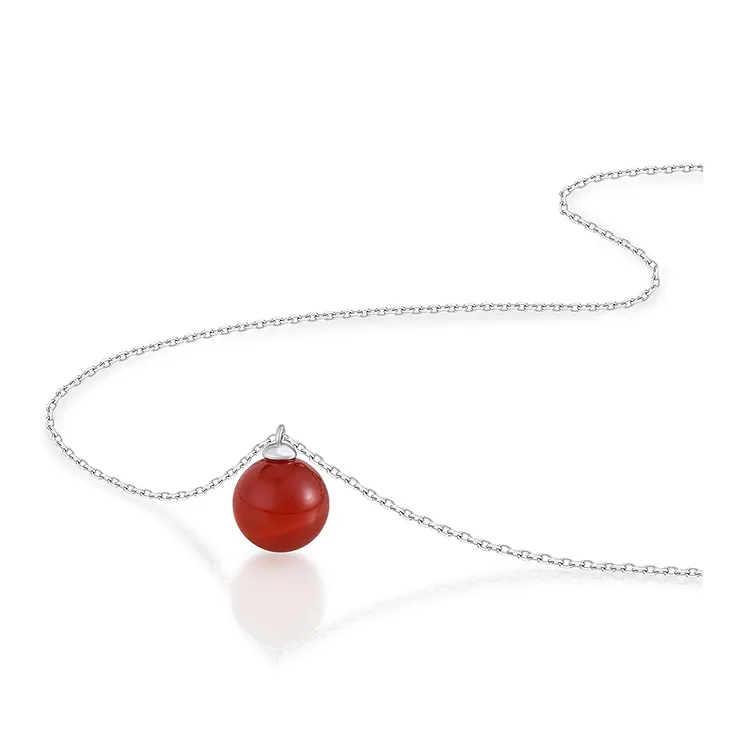 AJIDOU S925 Silver Necklaces Women's-3