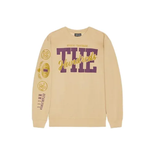 The Hundreds 옐로우 브라운 남성 맨투맨
