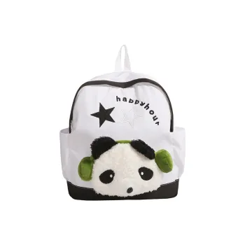 WICKBUEN Nylon Fabric Backpack Regular Unisex White/Pink/Red/Blue