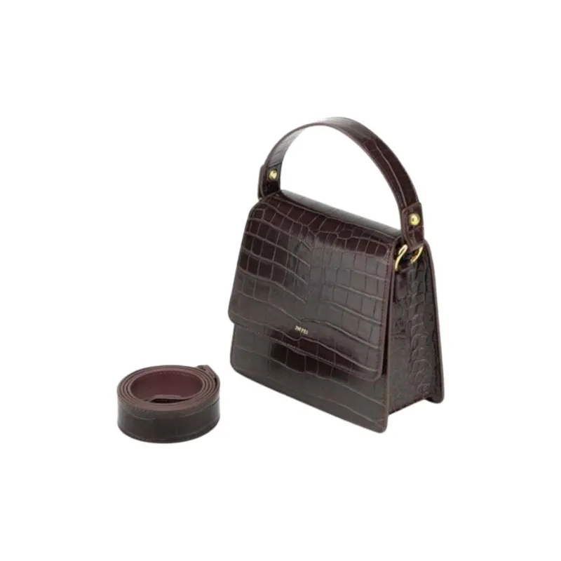 JW PEI Leather Handbag Women's Dark Brown-2