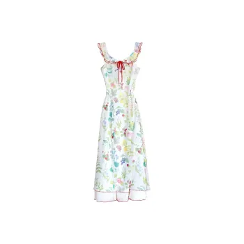 GUOZHEN Slip Dresses Women's Floral