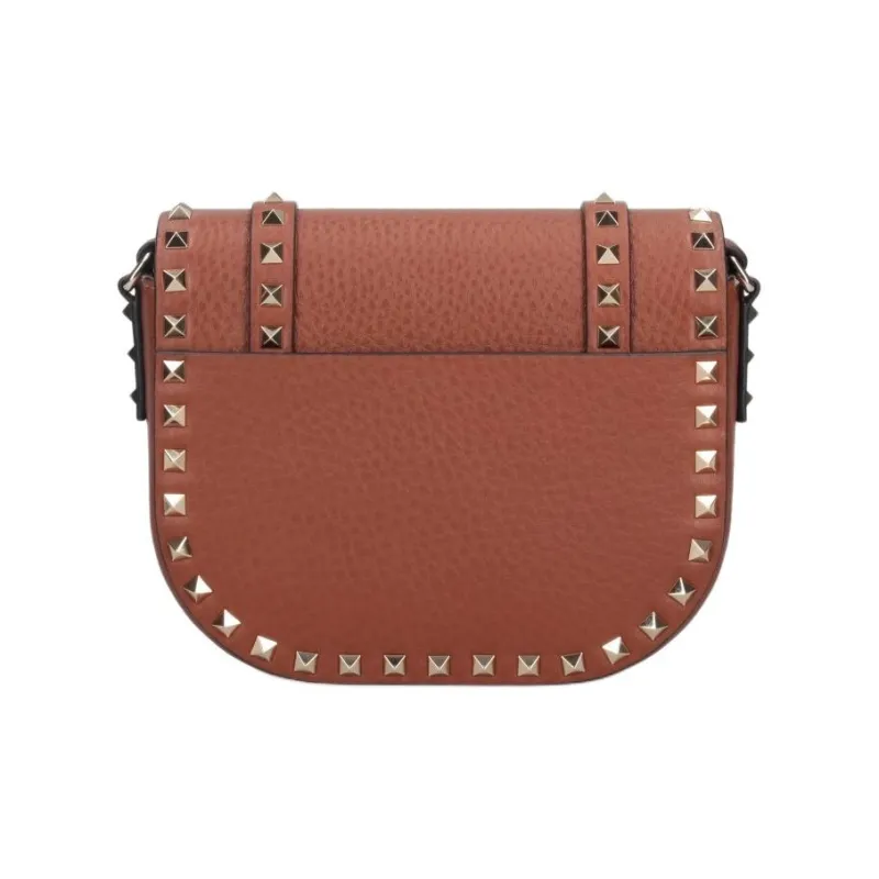 Valentino Calfskin Shoulder Bag, Crossbody Bag Women's Brown-1
