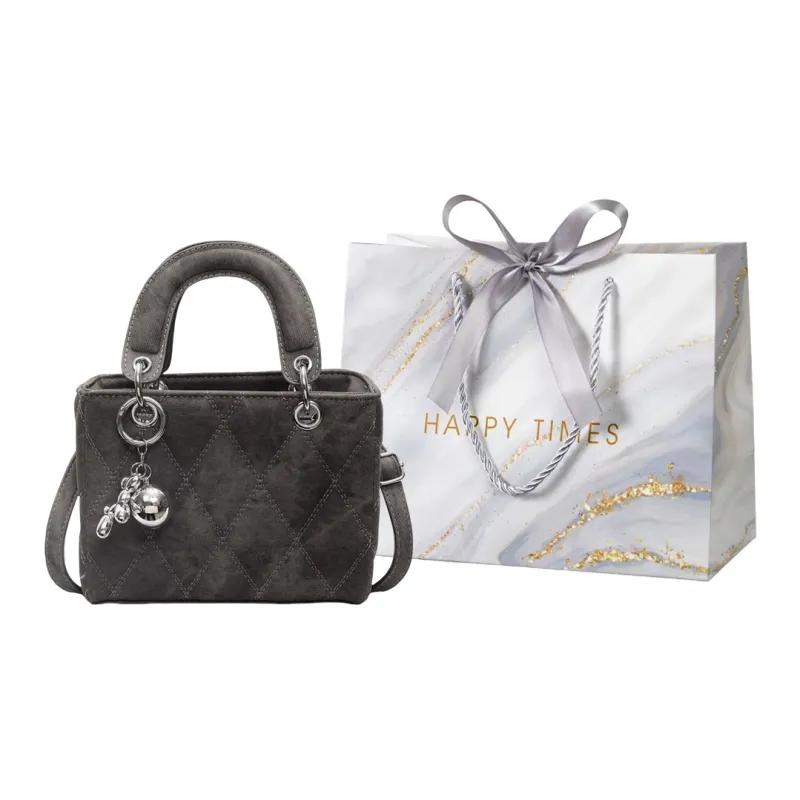 Miss Angel PU Lady Dior Bag, Shoulder Bag, Crossbody Bag, Handbag Tubas Women's Black/Khaki/Denim Blue-8