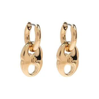 TORY BURCH Small Gemini Hoop Earrings