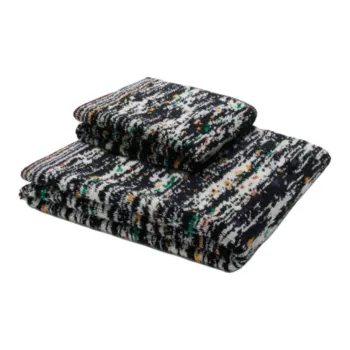 MISSONI Towel Bath Towel Set Black