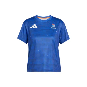 Adidas Women's France Handball T Shirt Semi Lucid Blue