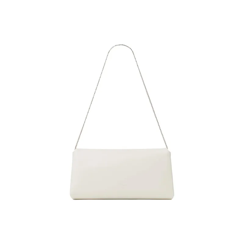 Jimmy Choo Leather Shoulder Bag Unisex White-2