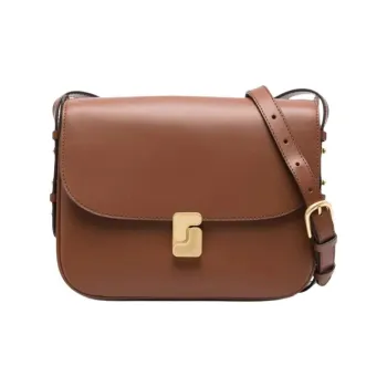 SOEUR Calfskin Shoulder Bag Women's Brown