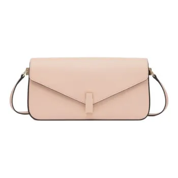 Valextra Iside Millepunte Soft Calfskin Envelope Bag, Crossbody Bag, Shoulder Bag Women's Pink