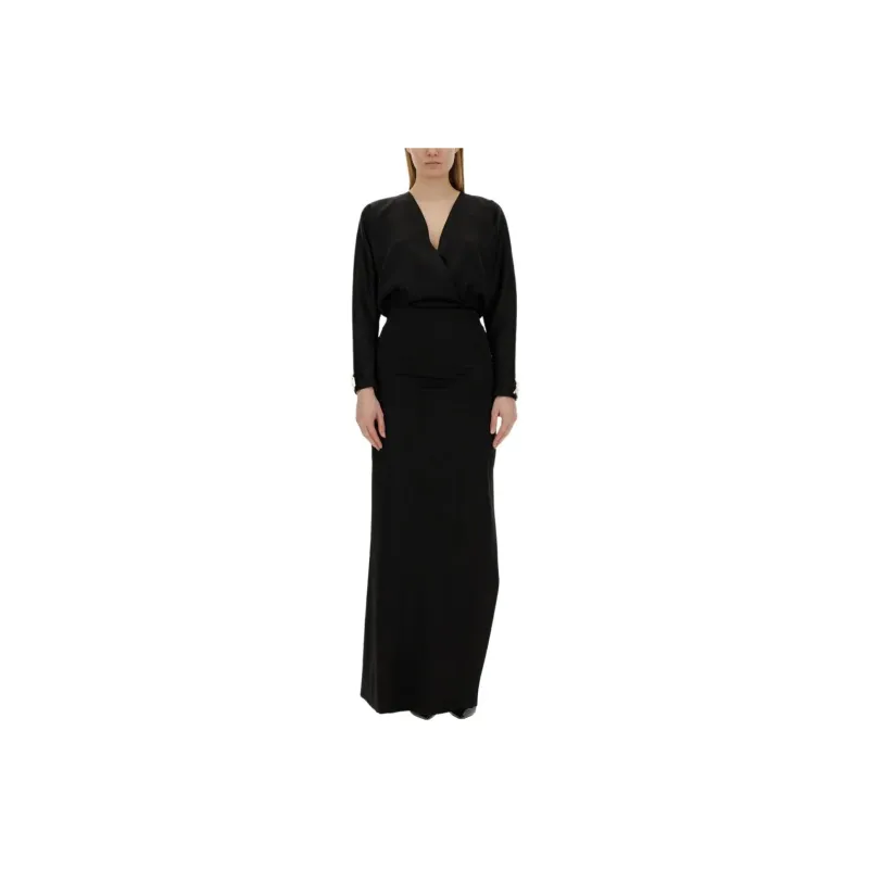 GENNY Long Sleeved Dress Women's Black-0