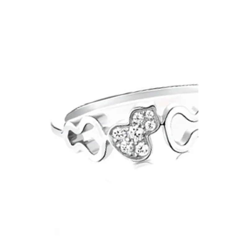 Qeelin 18K White Gold Rings Women's Silver-2