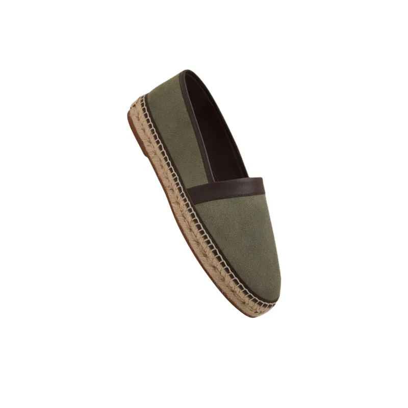 MANOLO BLAHNIK Nerano Espadrilles Men's Dark Green-3