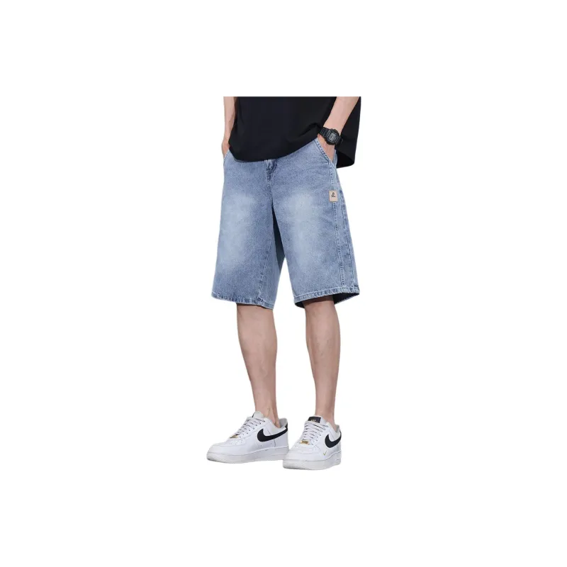 Tonlion Denim Shorts Unisex Light Blue-0