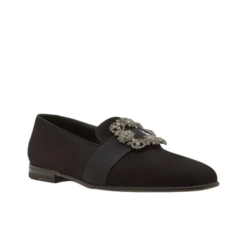 MANOLO BLAHNIK Carlton Casual Shoes Men's Black-2