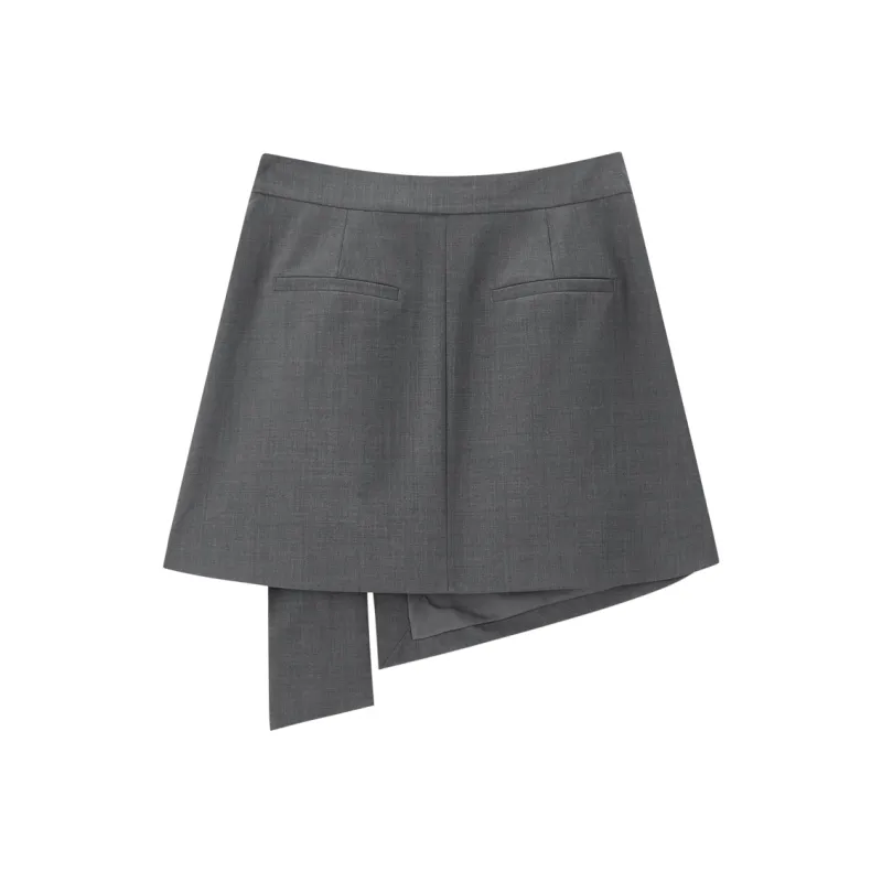 PEACEBIRD Casual Short Skirts Women's-1