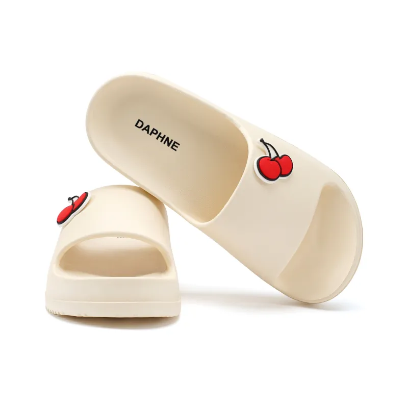 DAPHNE EVA Slip Resistant Slide Slippers Women's Beige-4
