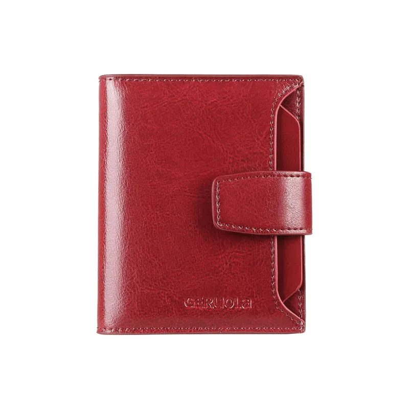 Gorora Cow Leather Multiple Card Slots Wallet Regular Women's Multicolor-0