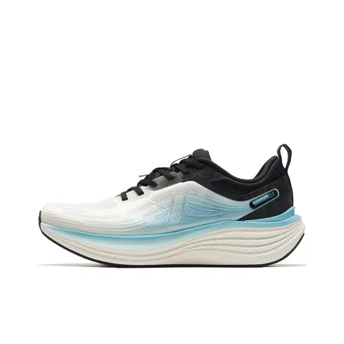 XTEP Shock Absorbers With Slip Resistant Features Low Top Casual City Commute Running Shoes Men's White Black Blue