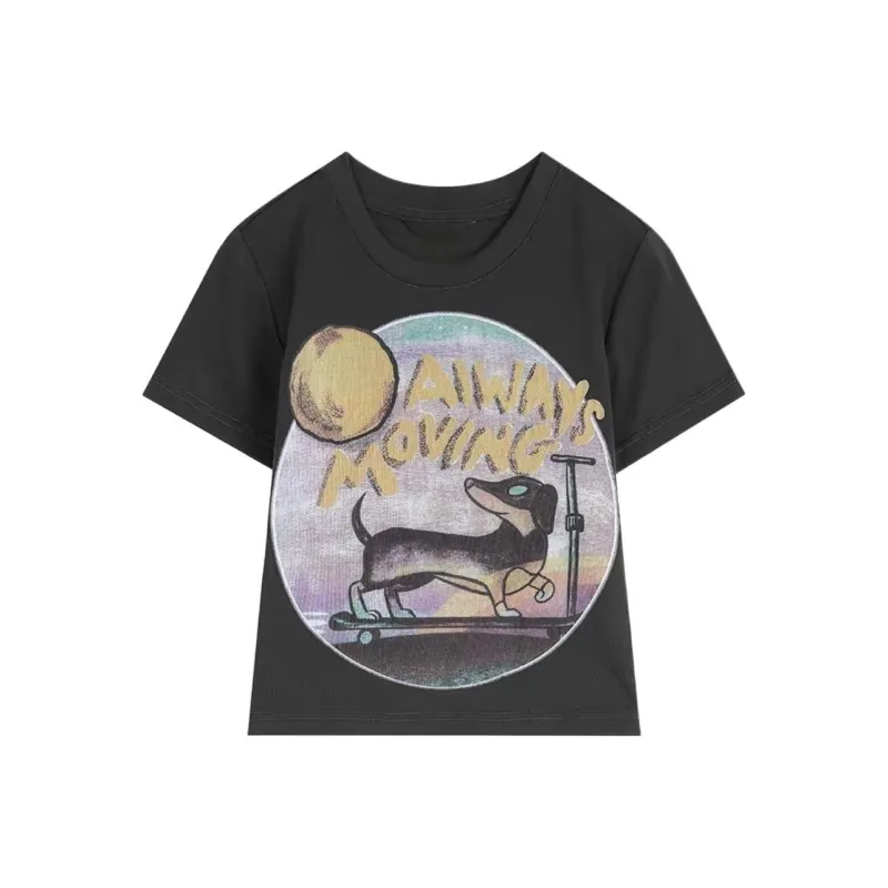 DOKZB T Shirts Women's Black-0