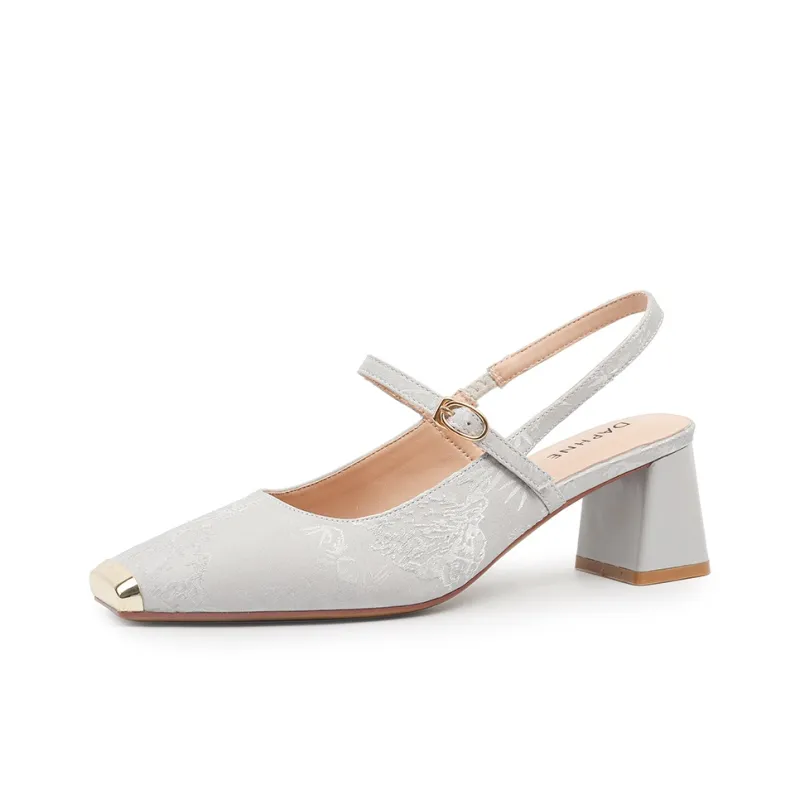 DAPHNE Chunky Heel High Heels 5.5CM Women's-0
