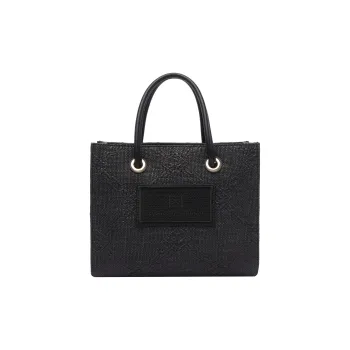 Elisabetta Franchi Polyester Tote Bag, Shopping Bag, Shoulder Bag, Handbag Women's Black