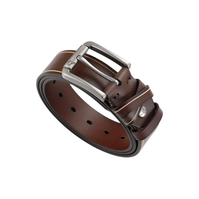POLOMEISDO Cow Leather Belts Men's Width 3.8cm-0