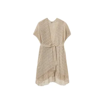 TWINSET MILANO SS25 Cloak Women's Light Ginger Beige