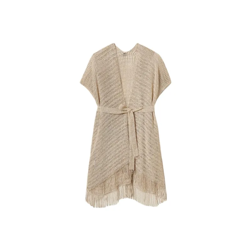 TWINSET MILANO SS25 Cloak Women's Light Ginger Beige-0