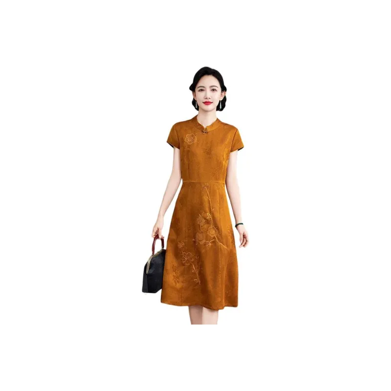 Yi Mengyuan Short Sleeved Dress Women's-0
