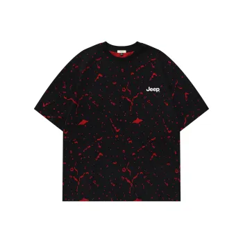 Jeep Pasture Horse Lifestyle T Shirt Unisex Black Red