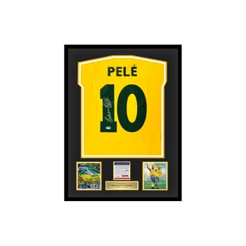 Three For Brazil National Team Jersey Exquisite Mounting, Outer Frame Approx. 65x85cm