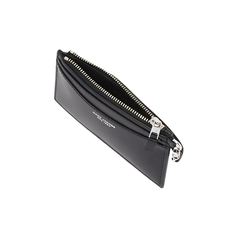 MARC JACOBS Goat Leather Wrist Bag Wallet Women's Black-4