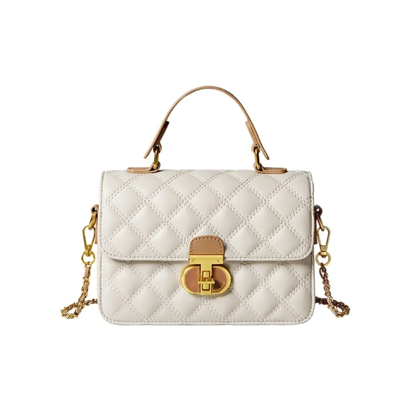 CNNCOO Synthetic Leather Handbag Women's Ecru & Apricot-6