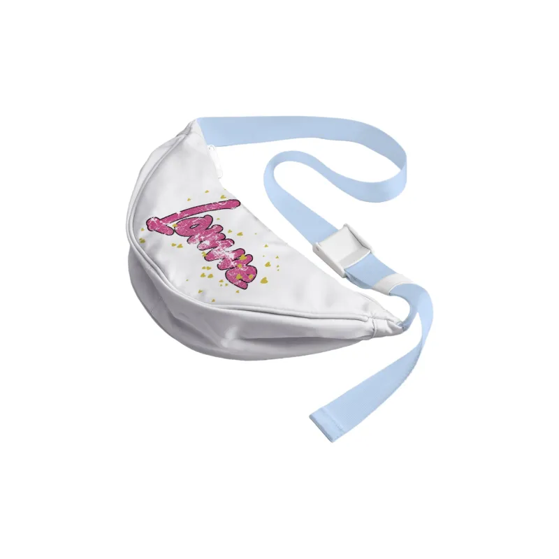 QRST Polyester Crossbody Bag, Shoulder Bag Women's White/Apricot-0