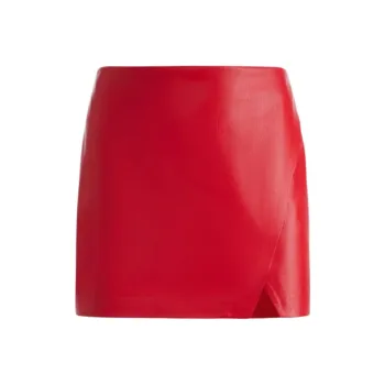ALICE+OLIVIA Leather Short Skirts Women's
