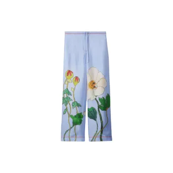 Burberry Pajama Pants Women's Blue