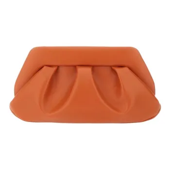 THEMOIRE Polyurethane One Shoulder Handbag Clutch Women's Orange