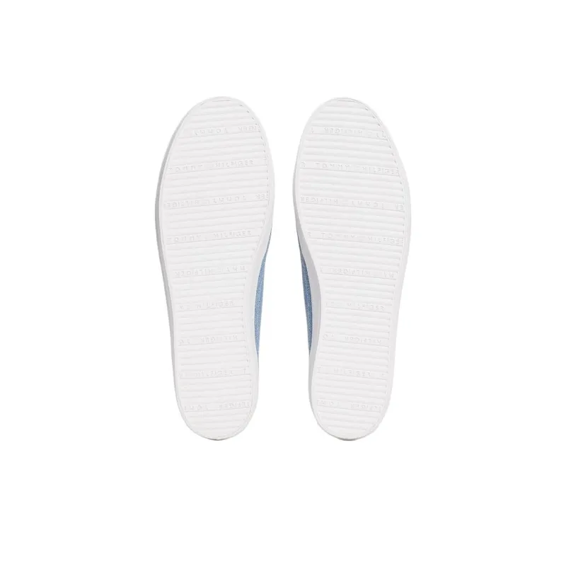 Tommy Hilfiger Trainers Low Top Skateboard Shoes Women's Light Blue-5