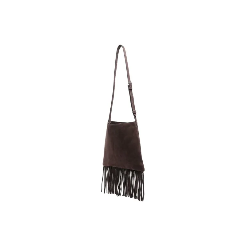 Valentino GARAVANI Nubuck Leather Shoulder Bag Women's Taupe-1