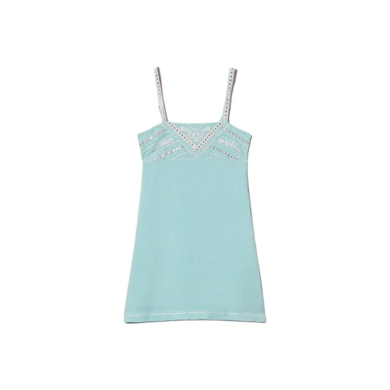 Twinset Embroidered Cami Dress-0